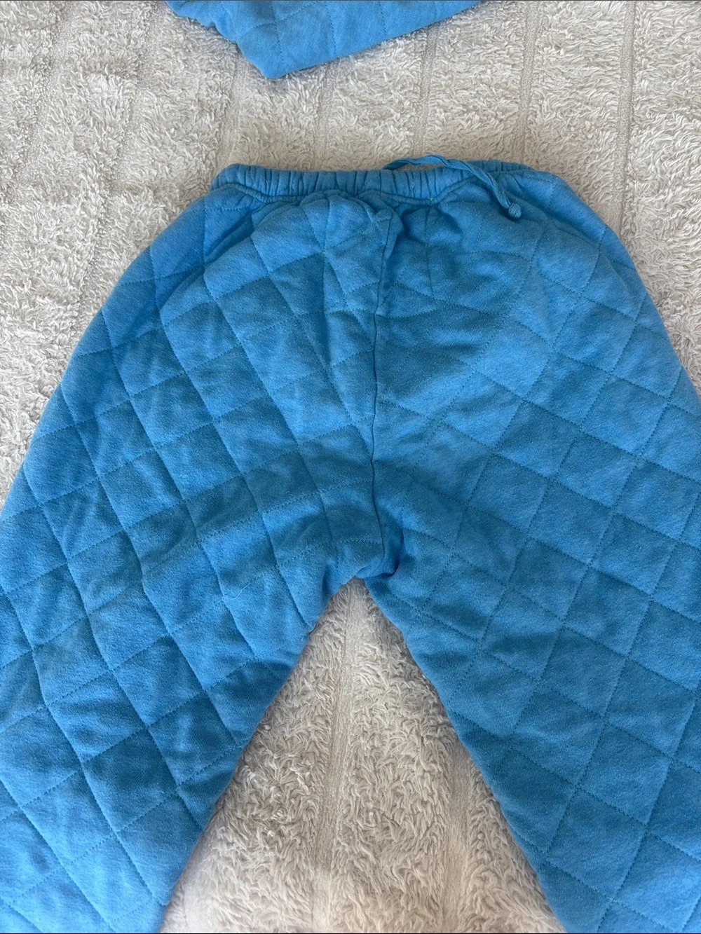 Aviation nation Sky Blue Quilted Hoodie & sweatpants  Set size small